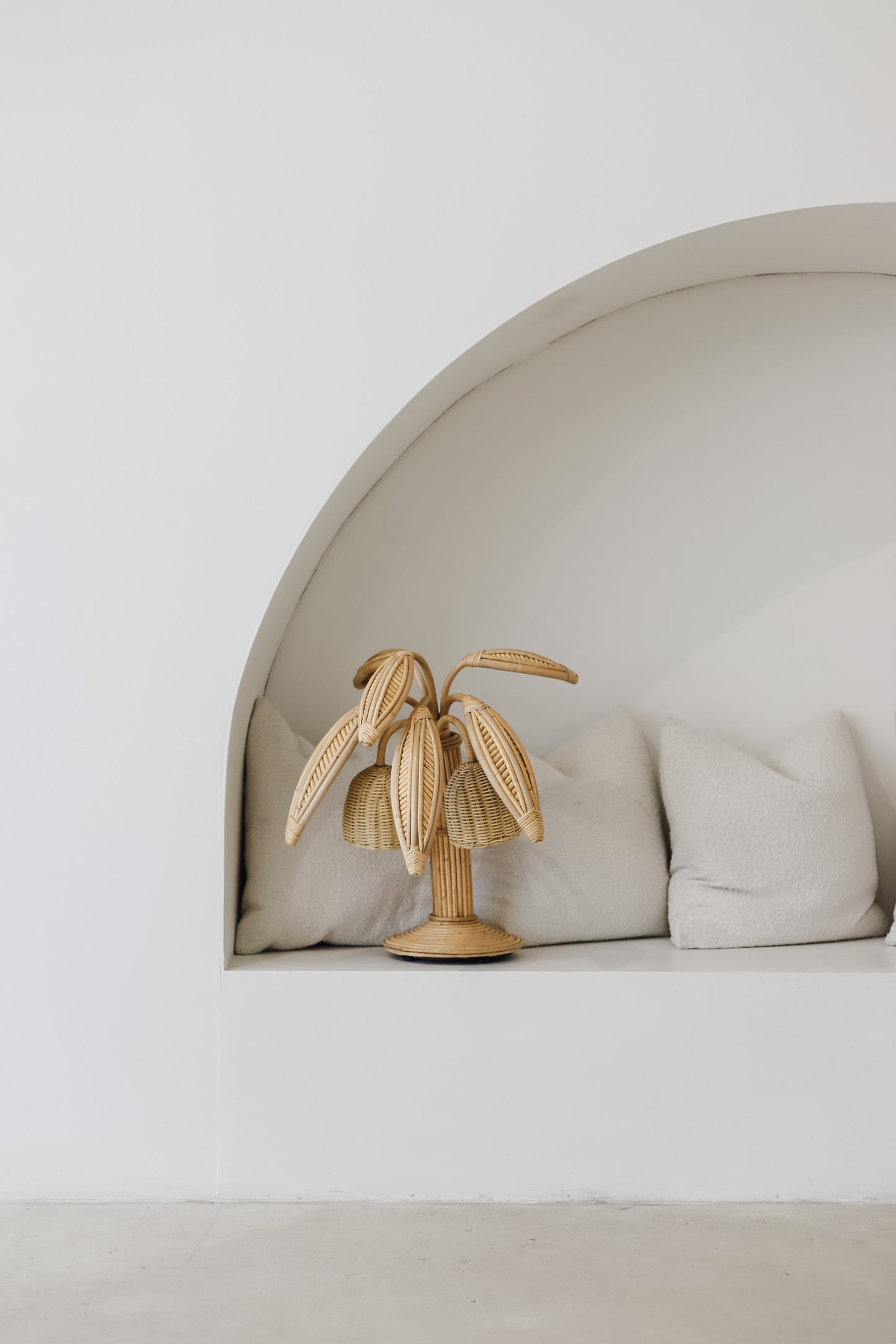 Angelo Rattan Palm Lamp