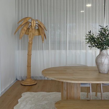Huge Rattan Palm Floor Lamp — 200cm