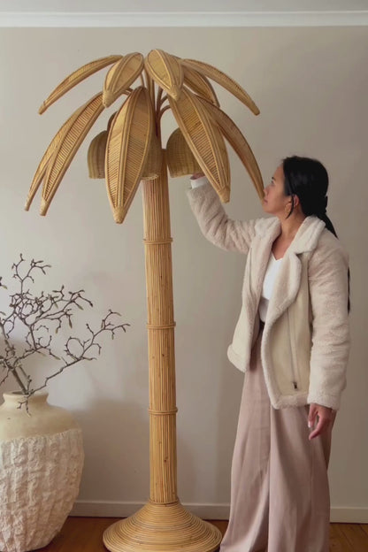 Huge Rattan Palm Lamp- PRE ORDER NOVEMBER